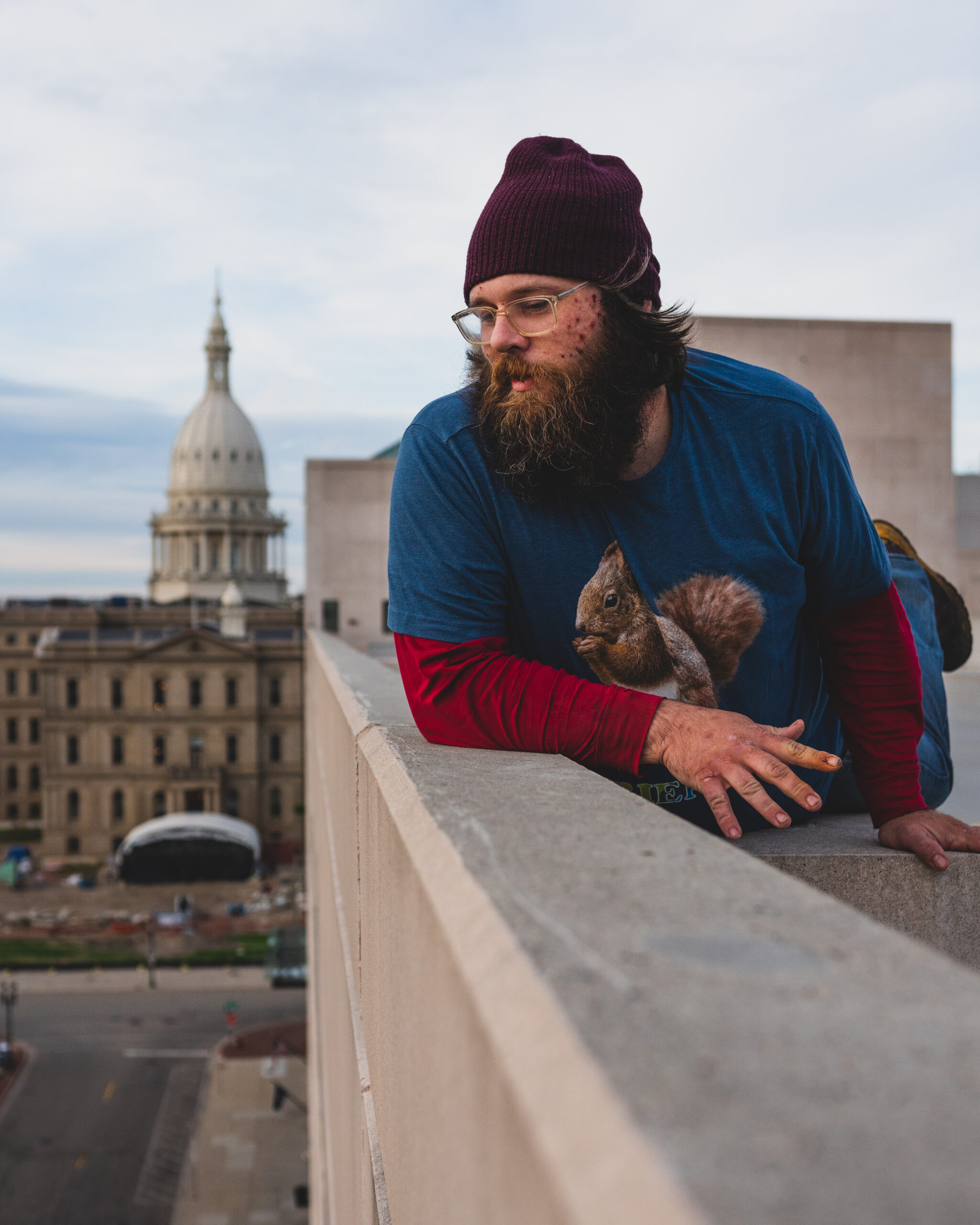 Chris Davis, bassist for Jenn's Apartment and a founder of MiScene Records.